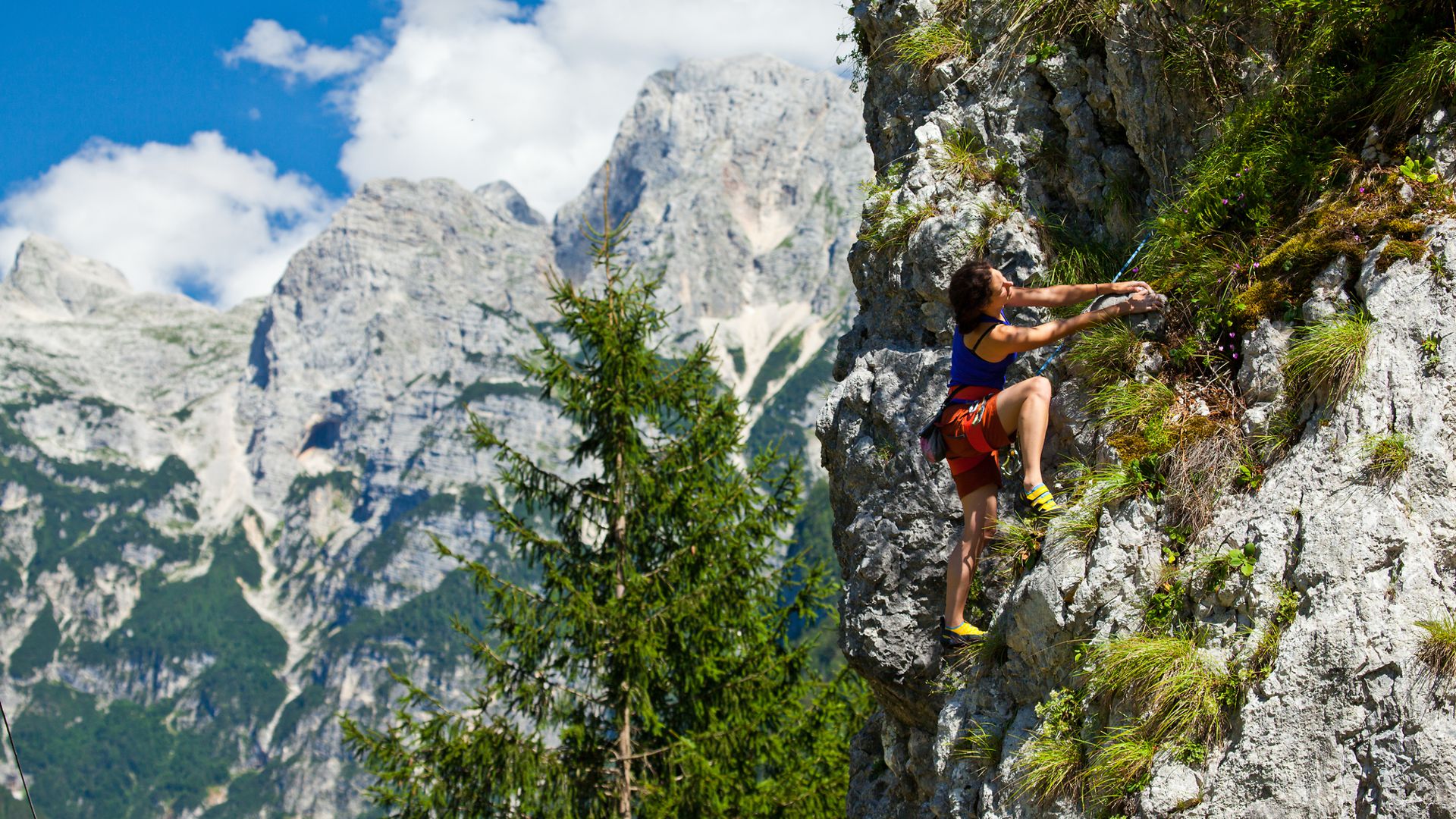 Rock climbing in Slovenian Alps Explore Slovenia